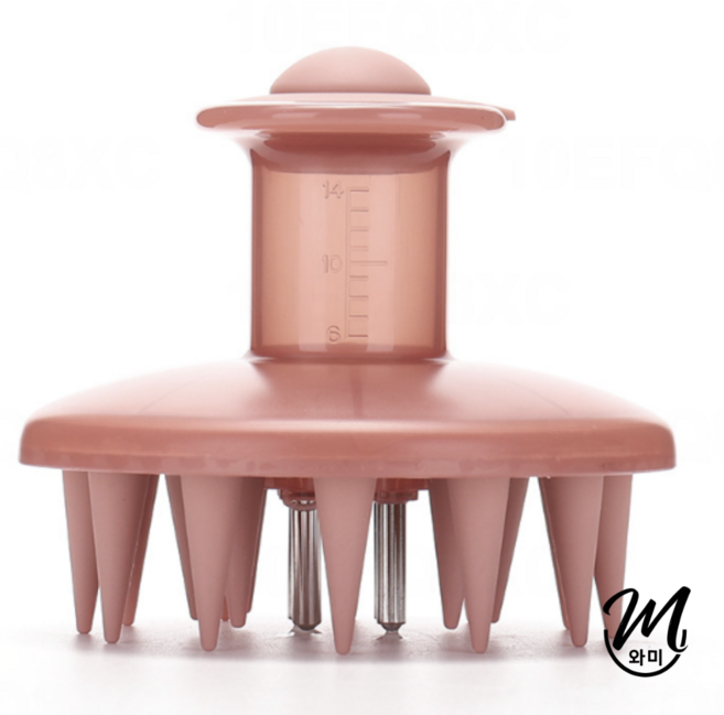 와미 실리콘 두피 마사지 앰플 도포기, 1개, 핑크