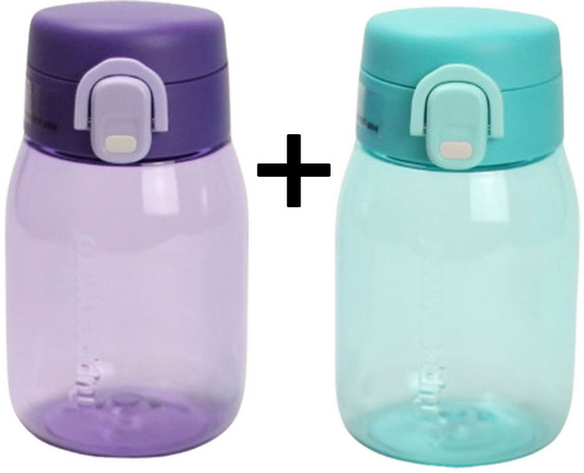 타파웨어 원터치 미니 물병 세트 트라이탄 초등학생 유치원 어린이 물통, 1세트, 350ml, 혼합