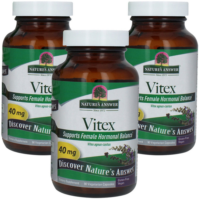 네이쳐스앤서 바이텍스 40mg 베지테리안 캡슐, 3개, 90정