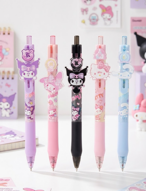 산리오 하이틴 무드 캐릭터 볼펜 젤펜 0.5mm 5종, 1개, 마이멜로디