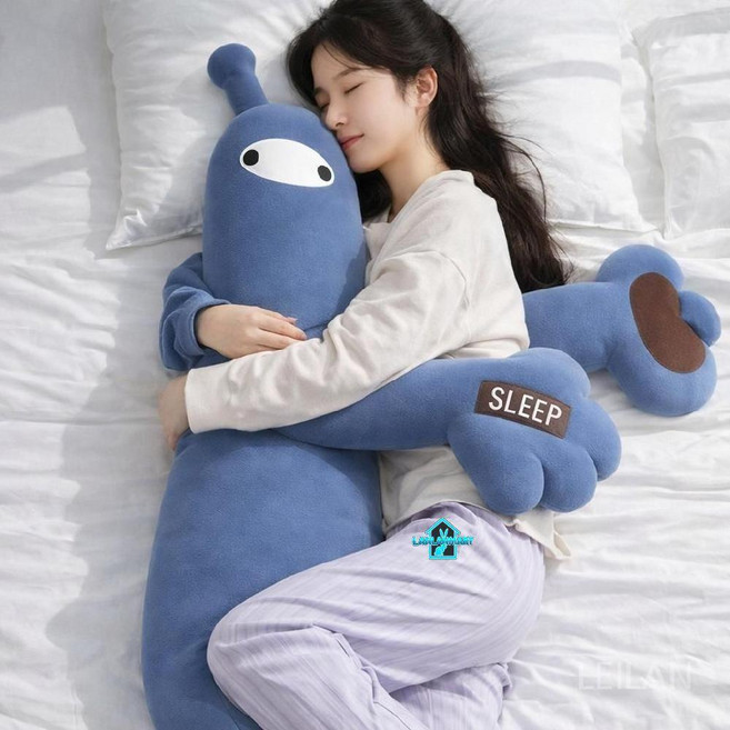 레이란 토닥토닥인형 수면유도 바디필로우 죽부인 온열 찜질 토닥토닥 스피커 수면 성인 선물, 블루 터치+온열