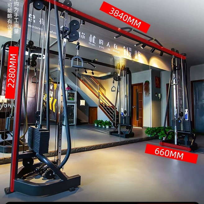 스미스 머신 멀티랙 케이블머신 가정용 파워랙 무소음 홈짐 홈짐세트 하프랙 A.검정140kg, A. 블랙 플라잉 버드 갠트리 프레임 2포인트 소형 직