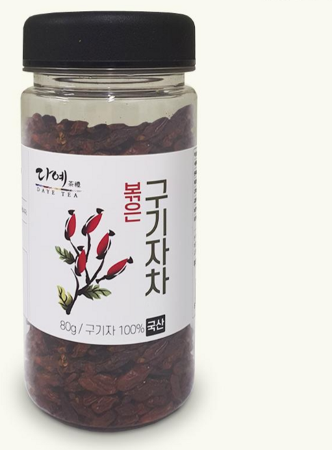 [본사직영] 다예 100% 국산 볶은 구기자차 원물 보틀티, 80g, 1개입, 10개