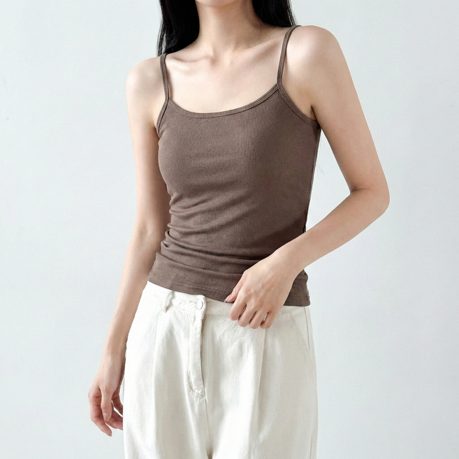 제너럴에이 골지 끈나시 이너 나시티 스판 민소매