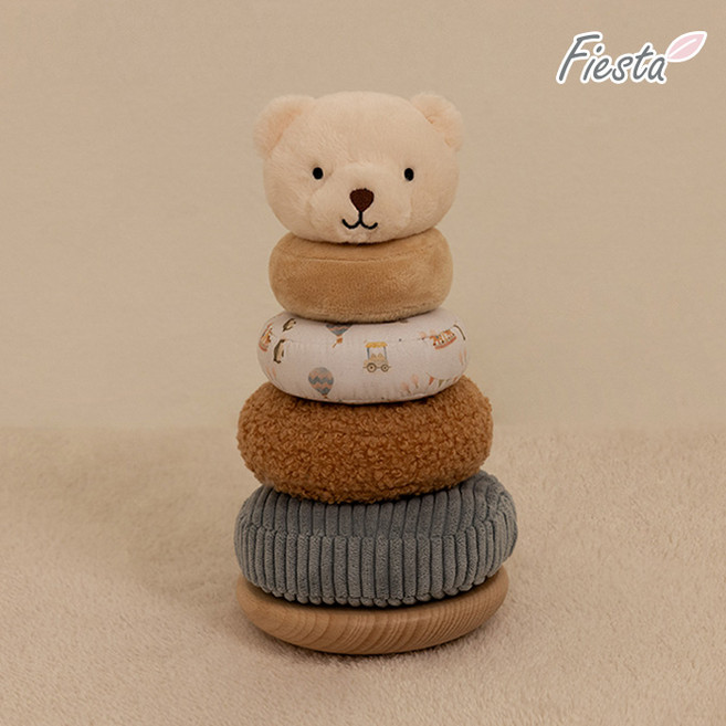 피에스타 우드&패브릭 링쌓기 아기곰, 1세트, 단품