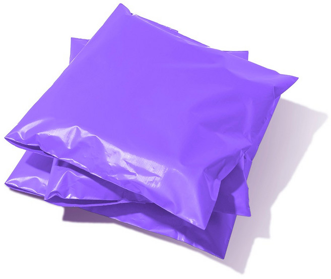 [바이닐]포장하기 좋은 칼라 택배봉투 (검정 은색 핑크 보라), 100매입