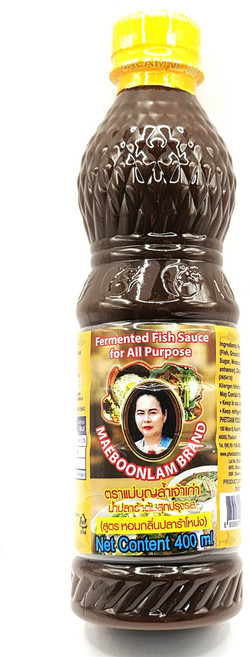 매블람 발효 피쉬소스 엘로우캡 MAEBOONLAM FERMENTED FISH SAUCE PAPAYA SALAD, 1개, 400ml
