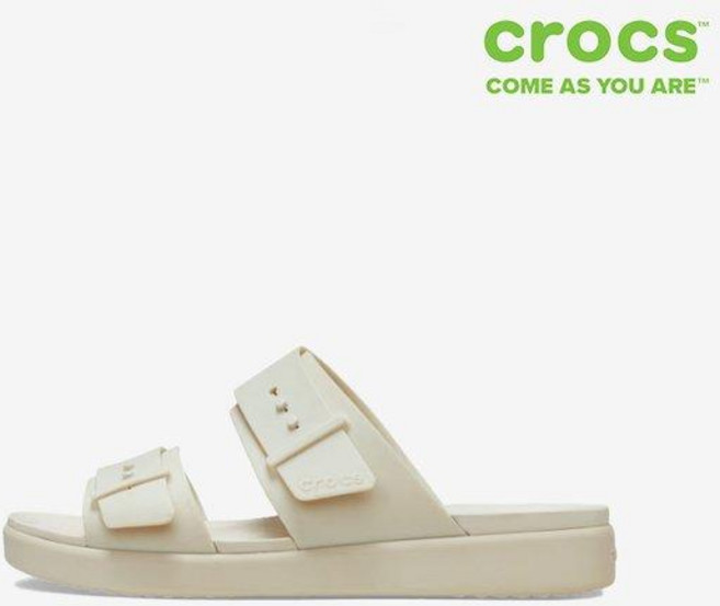 4층 CROCS 슬리퍼 브루클린 버클 로우 211215-0LH