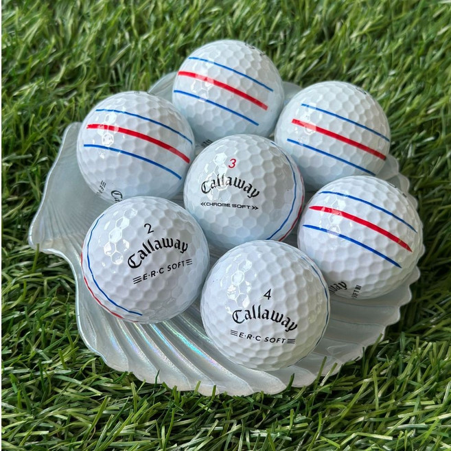 캘러웨이 트리플트랙로스트볼 erc소프트 로스트볼 6구, 옐로우A-B+급, 1개