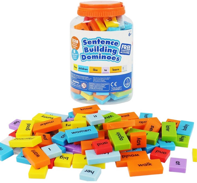 영유아 영어문장 만들기 오감놀이 도미노게임/ 어휘놀이 어휘력발달 학습완구 엄마표, 1개