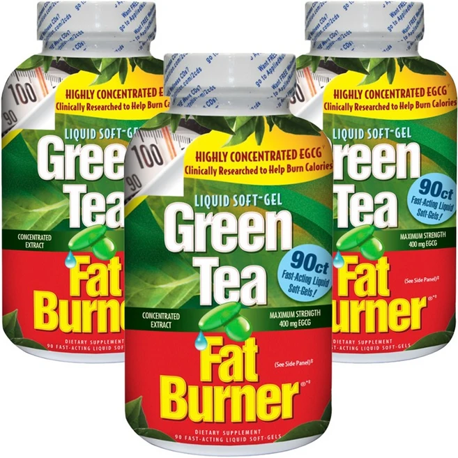 어플라이드뉴트리션 그린 티 팻 버너 패스트-액팅 리퀴드 소프트젤, 90정, 3개 - 쿠팡