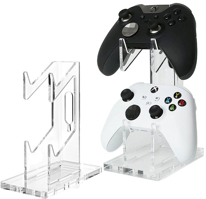 게임패드 컨트롤러 거치대 아크릴 엑박패드 프로콘 호환, 아크릴 게임패드 거치대 2단형, 1개