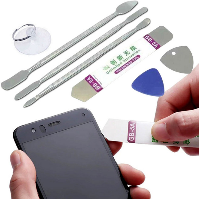 휴대폰 스마트폰 아이폰 자가 수리 키트 공구 헤라 액정 분해 오프너, 금속-플라스틱, 1세트
