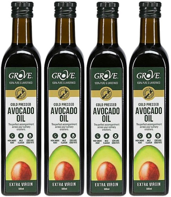 克羅福 Grove 冷壓初榨酪梨油 500ml, 4個