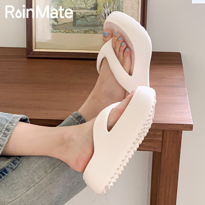 레인메이트 키높이 5cm 통굽 쪼리 슬리퍼