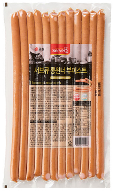 서브큐 롱원너부어스트 1kg, 1개
