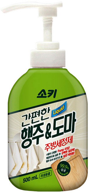 소키 간편한 행주 앤 도마 주방세정제 500ml, 1개