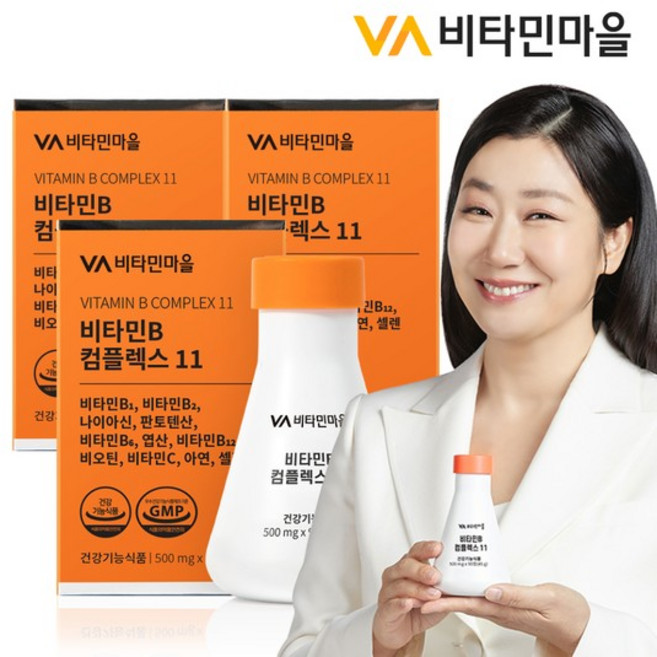 11종복합기능성 고함량 비타민B 컴플렉스 11 총270정 3박스 9개월분, 90정