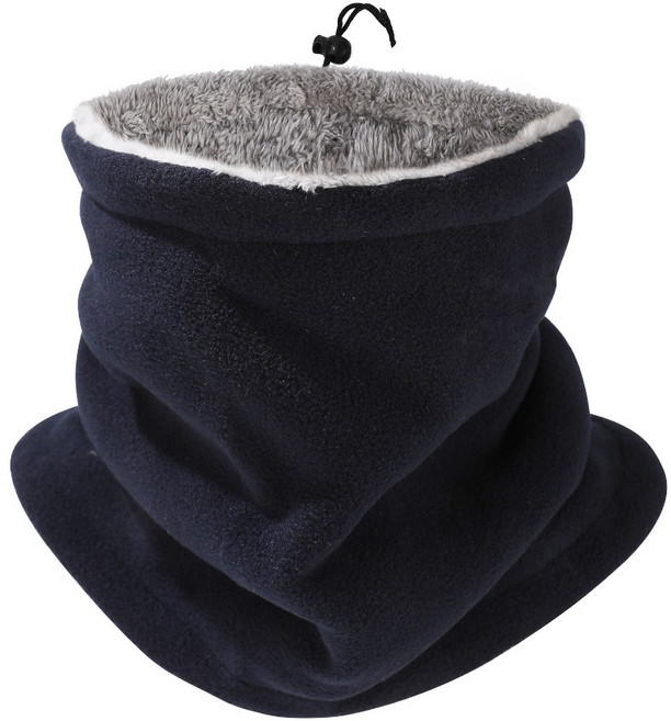 水精靈 加絨抽繩可調節防寒厚脖套