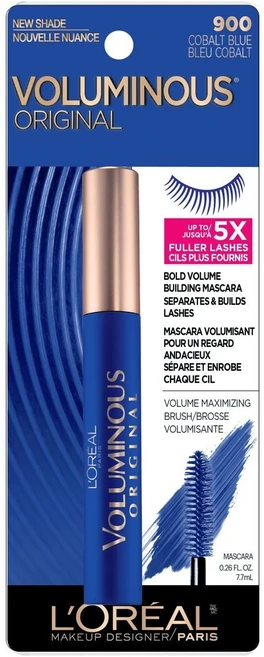 로레알 볼류미너스 오리지널 마스카라 7.7ml, 900 Cobalt Blue, 1개 - 쿠팡