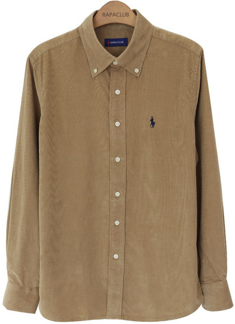 라파클럽 남녀공용 코듀로이 긴팔 남방 셔츠