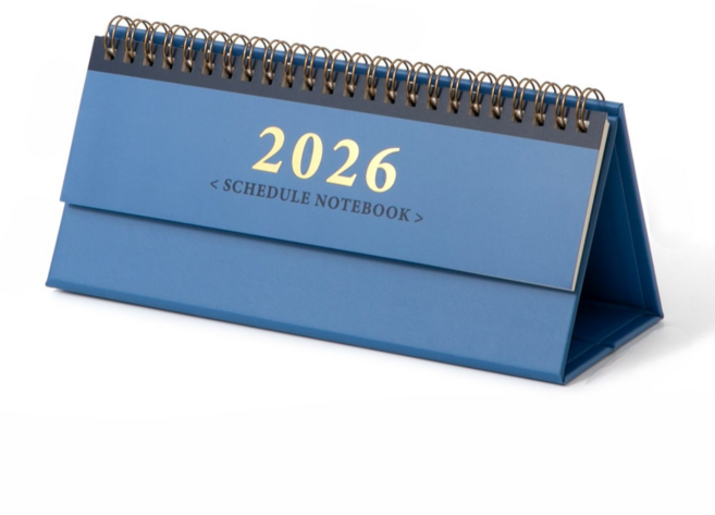 일상채움 2026년 탁상용 미니 달력, 블루, 1개