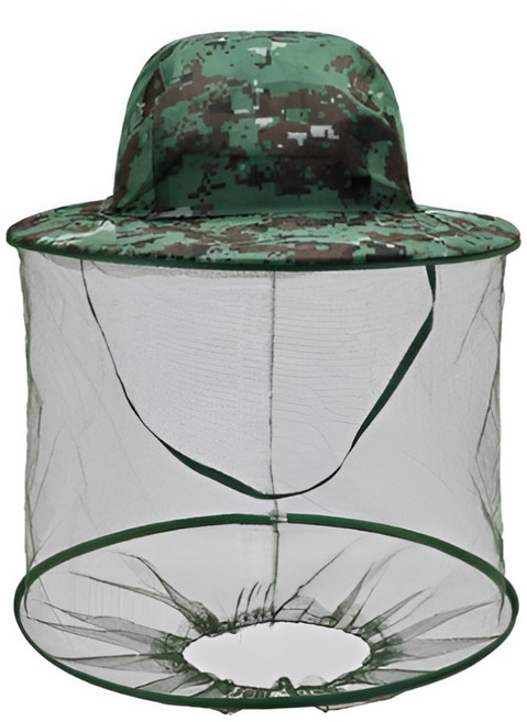 마트정 아웃도어 모기장 방충 모자 등산 낚시 벌초 양봉 농사 MTJ-SHA26327, 아미그린