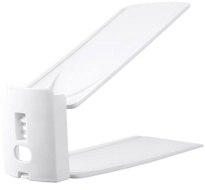 KEHEART슈즈랙 튼튼한 3단 높이조절 신발정리대, 화이트, 5개