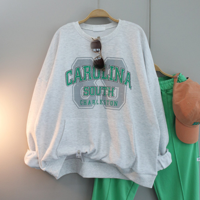 달콩 여성 빅사이즈 봄신상 89포켓오버핏맨투맨