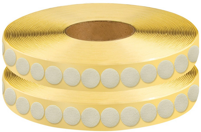 원형 롤 찍찍이 벨크로 테이프 18m 1.5~2.5cm, 1개, 흰색 1.5cm 까끌이 (수)