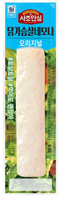 대림선 닭가슴살 네모나 오리지널 80g, 15개