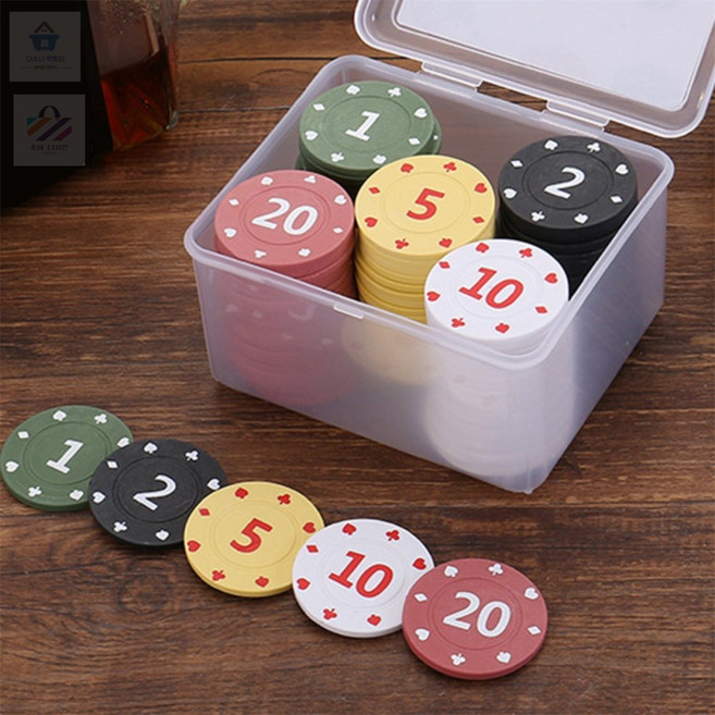 초아디자인 숫자 포커칩 100개 숫자칩
