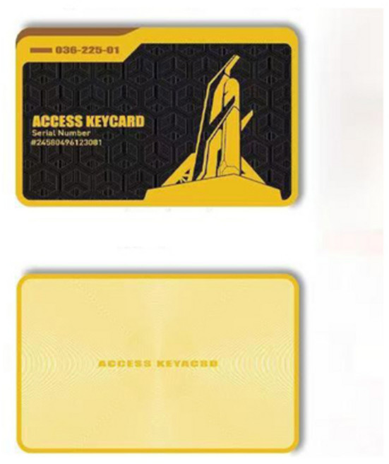 게임 델타 포스 코스프레 CEO 관리자 액세스 키 카드 소품 NFC 골드 금속 키 카드 모델 소품 컬렉션, [00] 8.5X5.4CM, [00] B