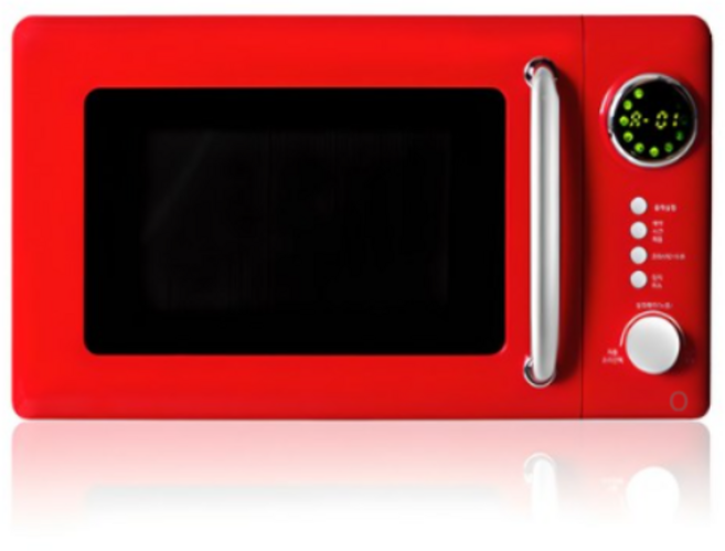 쿠잉전자 스타일리쉬 전자레인지 버튼 앤 다이얼식 20L, MC-R20ER 20L (레드)