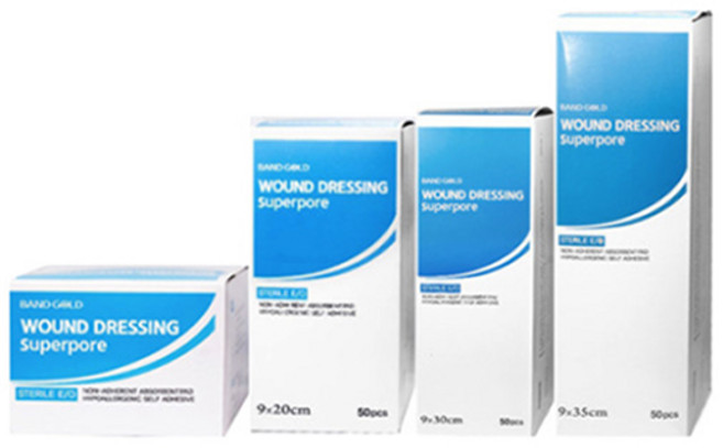 밴드골드 슈퍼포아 드레싱 밴드 화이트, 100개입, 1개