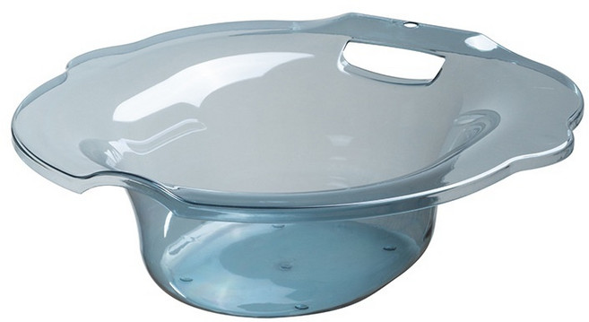 免蹲式坐浴盆：孕婦產婦痔瘡護理，私密處清潔透藍款, 1個, 透藍