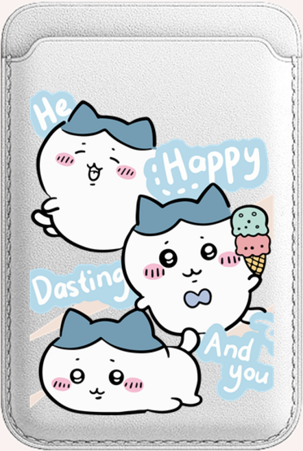 귀여운 카드홀더 먼작귀 맥세이프 카드지갑 케이스 치이카와 하치와레 우사기 굿즈, 1개, 06