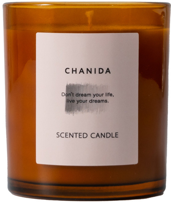 CHANIDA 香氛蠟燭, 1件, 薰衣草．麝香, 150g