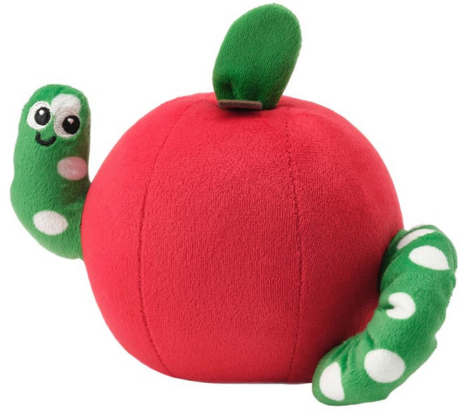 이케아 SANDBI 산드비 멜로디인형 사과 애벌레 소리인형 베이비토이 감각발달장난감 아기장난감, 레드/그린_805.644.63