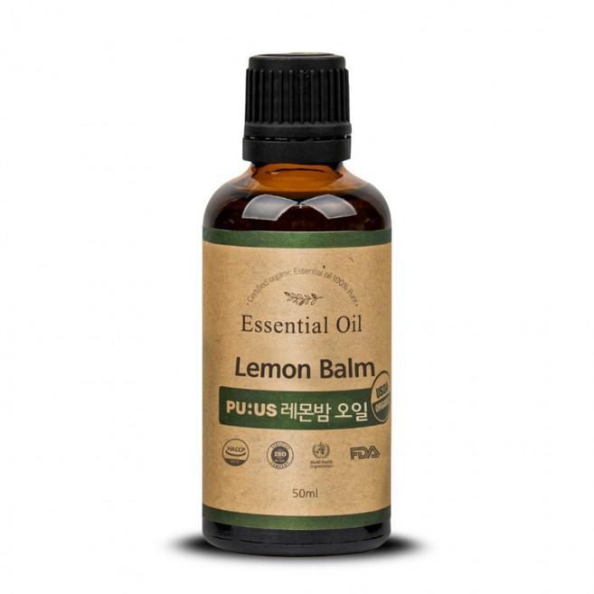 퓨어스 유기농 아로마 제라늄 에센셜 오일 50ml, 1개, 1g