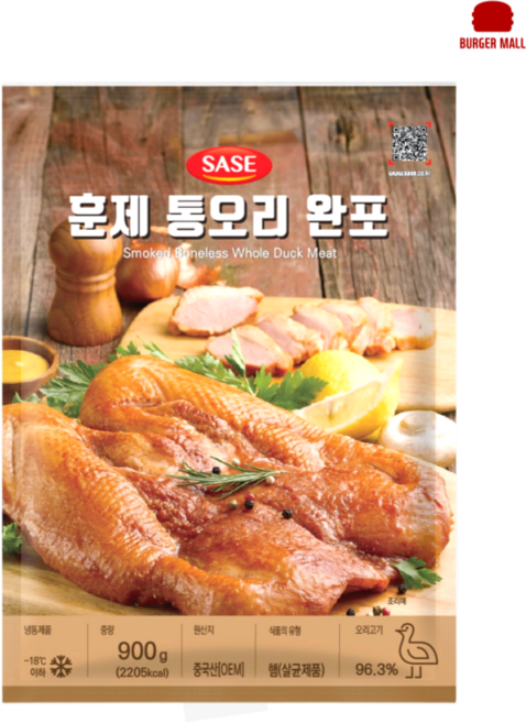 사세 훈제 통오리 완포 900g, 1개