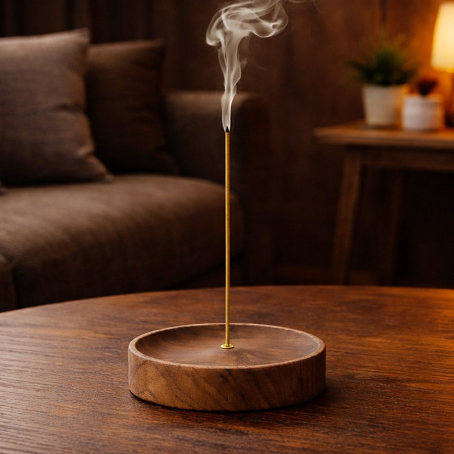 앙플러스 원목 인센스 스틱 홀더 향 꽂이