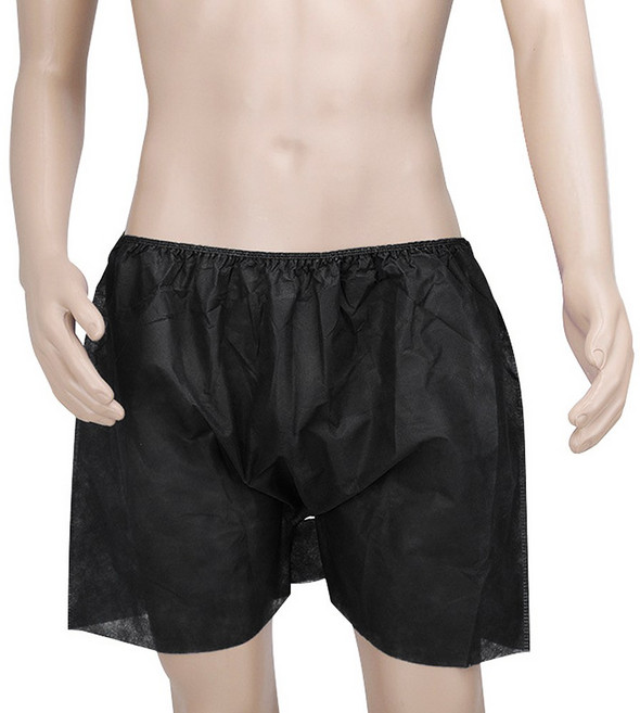 오아소 개별포장 일회용 사각팬티, 블랙, 100개