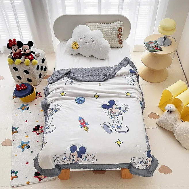 산리오 귀여운 캐릭터 시나모롤 여름 쿨링 냉감 낮잠 에어컨 이불 +Integrated International Trade Co. Ltd 머리핀, 미키 마우스