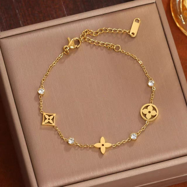 NXNA 18k 럭키풀 팔찌 프리미엄 데일리통근 생일선물 BISCXF-SL001 골드