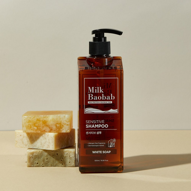 밀크바오밥 센서티브 샴푸 화이트솝 500ml 1개 센서티브 샴푸 화이트솝 393676, 1