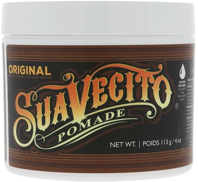 Suavecito Pomade 오리지널 113g4온스 1팩 미디엄 홀드 헤어 포마드 남성용 플레이크 프리 젤과 같은 샤인 워터 베이스 왁스 세척 용이 모든 헤어스타일을, 1개, 113g - 쿠팡