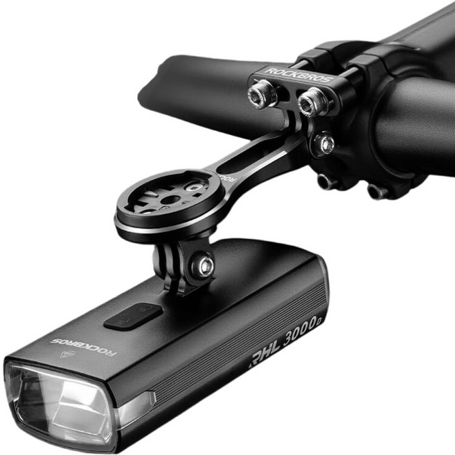 락브로스 자전거 라이트 전조등 RHL3000D, 1개, 블랙