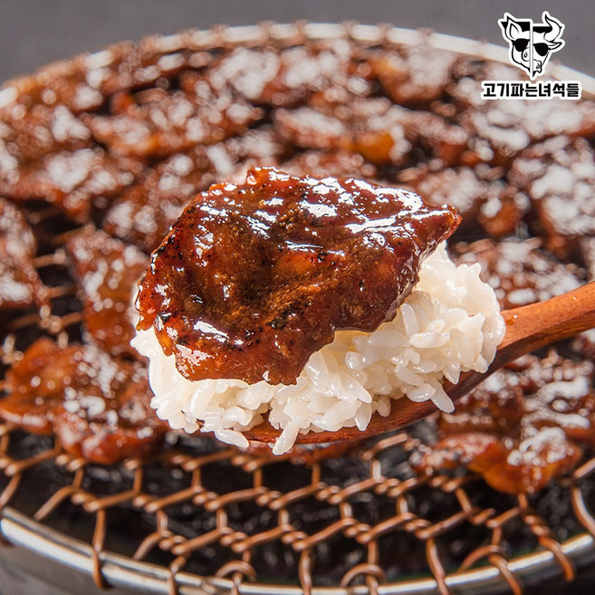 밥도둑 칼집 돼지갈비 맛 양념 왕구이, 600g, 4개
