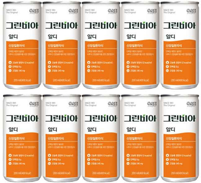 그린비아 알디 비투석 신장질환자용, 200ml, 10개